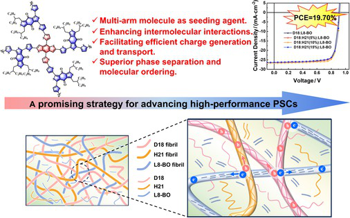 Four-Arm Polymer as a Seeding Agent for High-Performance Polymer Solar Cells